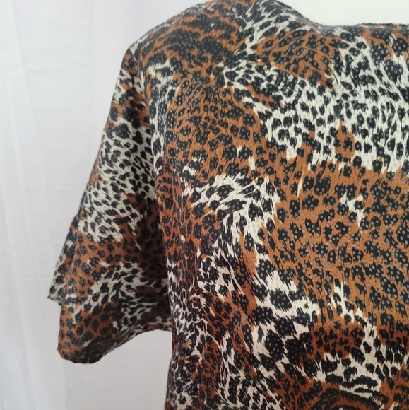 🦜🦜3/$25. Premonitions Short Sleeve Blouse Size 12 - Picture 4 of 7